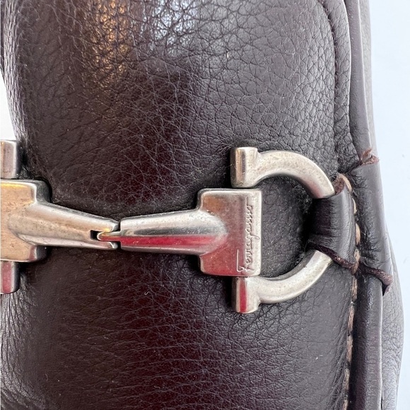 Salvatore Ferragamo Men’s Brown Leather Slip-on Driving Loafers Size 10 main image 15